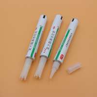 Medical Ointment Collapsible Aluminum Eye Ointment Tube Packaging Tube With Plastic Nozzle