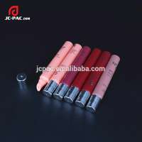 Customized Colored Lip Balm Usage Plastic Tube with Silver Cap