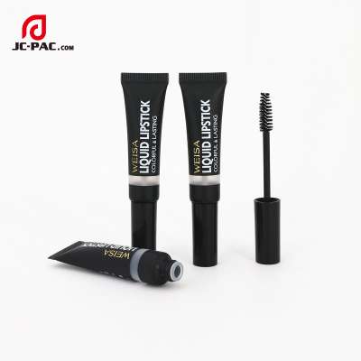 Matte Surface Finishing Plastic Mascara Tube with See Trough Window