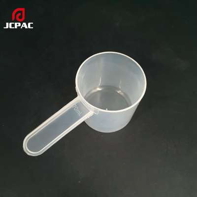 Hot sale 35g protein powder flat spoon  70ml plastic scoop