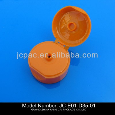 diameter 35mm cosmetic cap, plastic flip top cap for tube