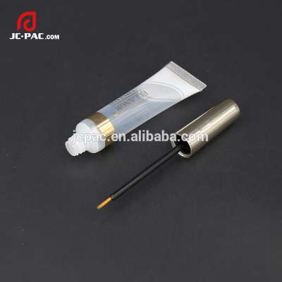 Clear Hot Stamping Plastic Cosmetic Eyeliner Tube with Silver Cap